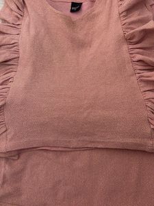 Ruffle Detail Top &amp; Skirt Set