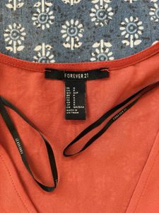 Rust Colored Long Sleeve Top