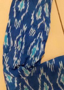 Blue Ikat Print Kurtha