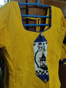 Yellow Cotton Kurta