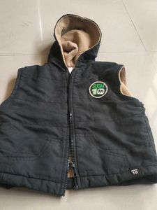 Unisex Fleece Lined Half Jacket