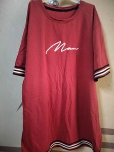 Maroon T-Shirt For Man