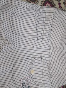 Striped Button-Down Shorts