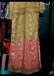Party Wear Net Chumki Kurta