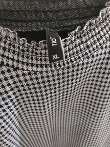 Black Checked Top