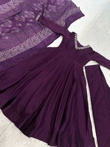 Elegant Purple Kurta Set