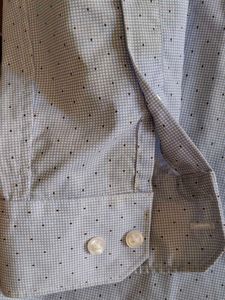 Sky Blue Small Check Print Shirt