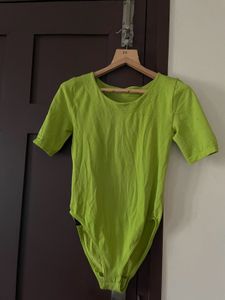 Green Bodysuit Top