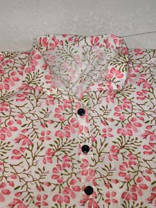 Pink And Cream Co-ord Set