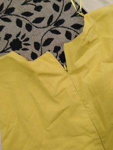 Yellow Graphic Print Top