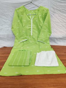 Green Kurta Set