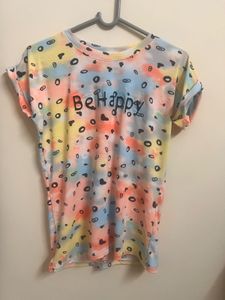 Tie-Dye &#39;Be Happy&#39; Tee