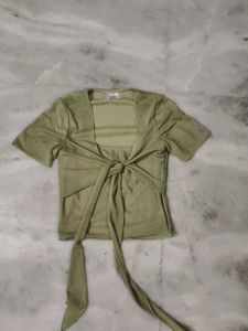 Green Mesh Top