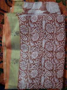 Cotton silk saree
