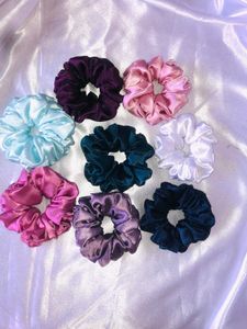 Satin Scrunchie Set 12 Piece