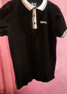 Black &#39;Being&#39; Polo Shirt