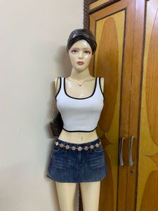 White Crop Top