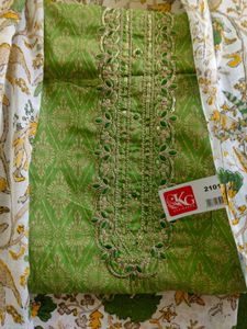 Designer Glace Cotton Suit