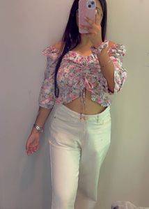 Two Jeans Combo( White And Black)