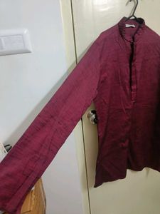 Maroon Kurta