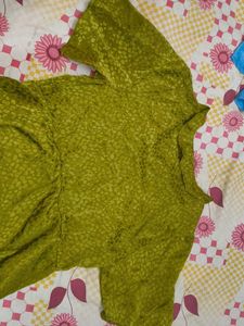 Green Patterned Top