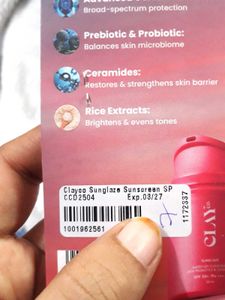 Clayco Sunglaze Sunscreen SPF 50 PA++++ | Pack 13
