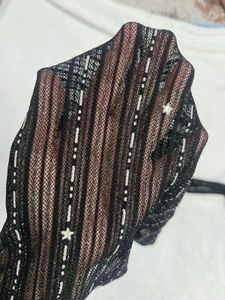 Black Net Top Swap Available