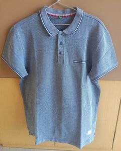 Branded Blue Polo T-Shirt