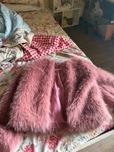 Pink Faux Fur Jacket