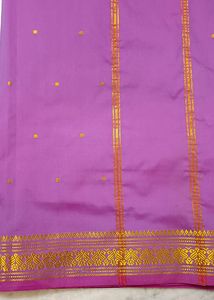Beautiful Lilac Silk Saree