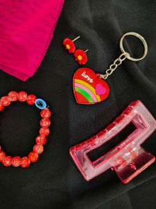 Red Accessory Bundle: Y2K Vibes!