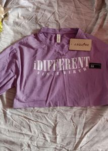 Lavender Long Sleeve Crop Top 💜