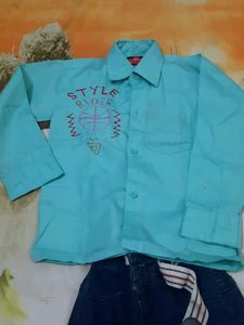 Boys Shirt &amp; Jeans Set