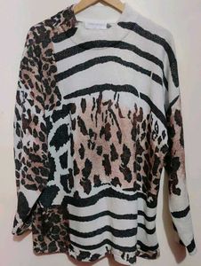 Multi Printed Winter Top For 42 Bust