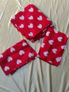 Heart Print Bedsheet Set