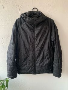 Black Hooded Puffer Jacket