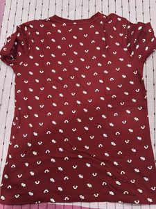 Nautica Yellow Plaid And Red T Shirt