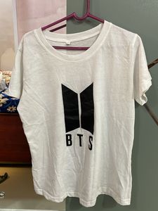 BTS White Graphic T-Shirt