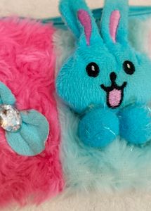 Cute Blue Bunny Sling Bag For Kids