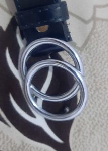 Beautiful Metallic Black Belt