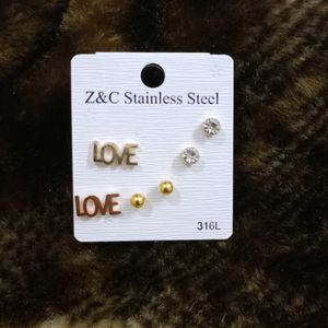 Pretty Earrings Set Of 3