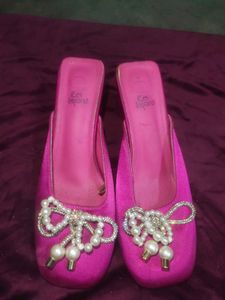 Pink Embellished Ballerinas