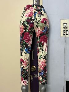 Korean Pintrest Floral Print Pants