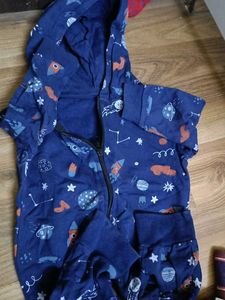 Cute Space Print Romper