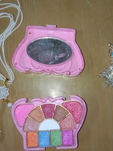 Pearl Necklaces And Kids Makeup Kit