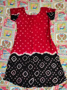 Used Red & Black Salwar Set