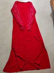 Elegant Red Ethnic Gown