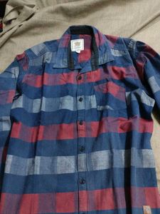 Striped Flannel Button-Down Shirt