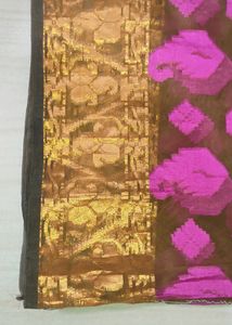 Net Saree In Purple Colour