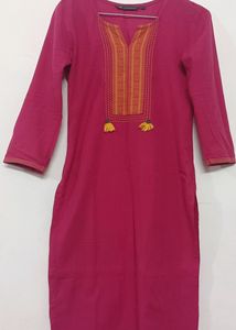 Staright Pink Kurta